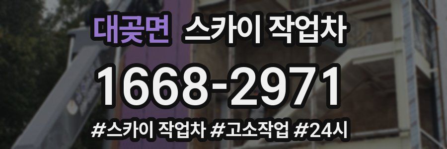 대곶면 스카이 작업차