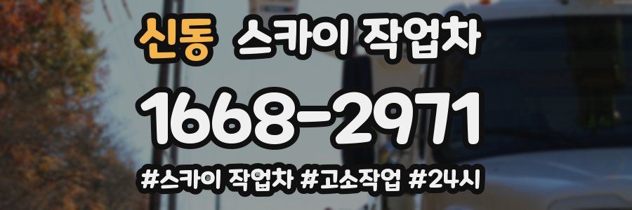 신동 스카이 작업차