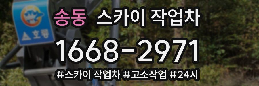 송동 스카이 작업차