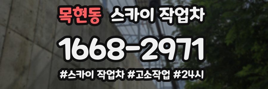 목현동 스카이 작업차