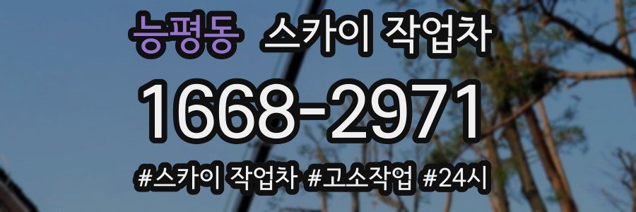 능평동 스카이 작업차