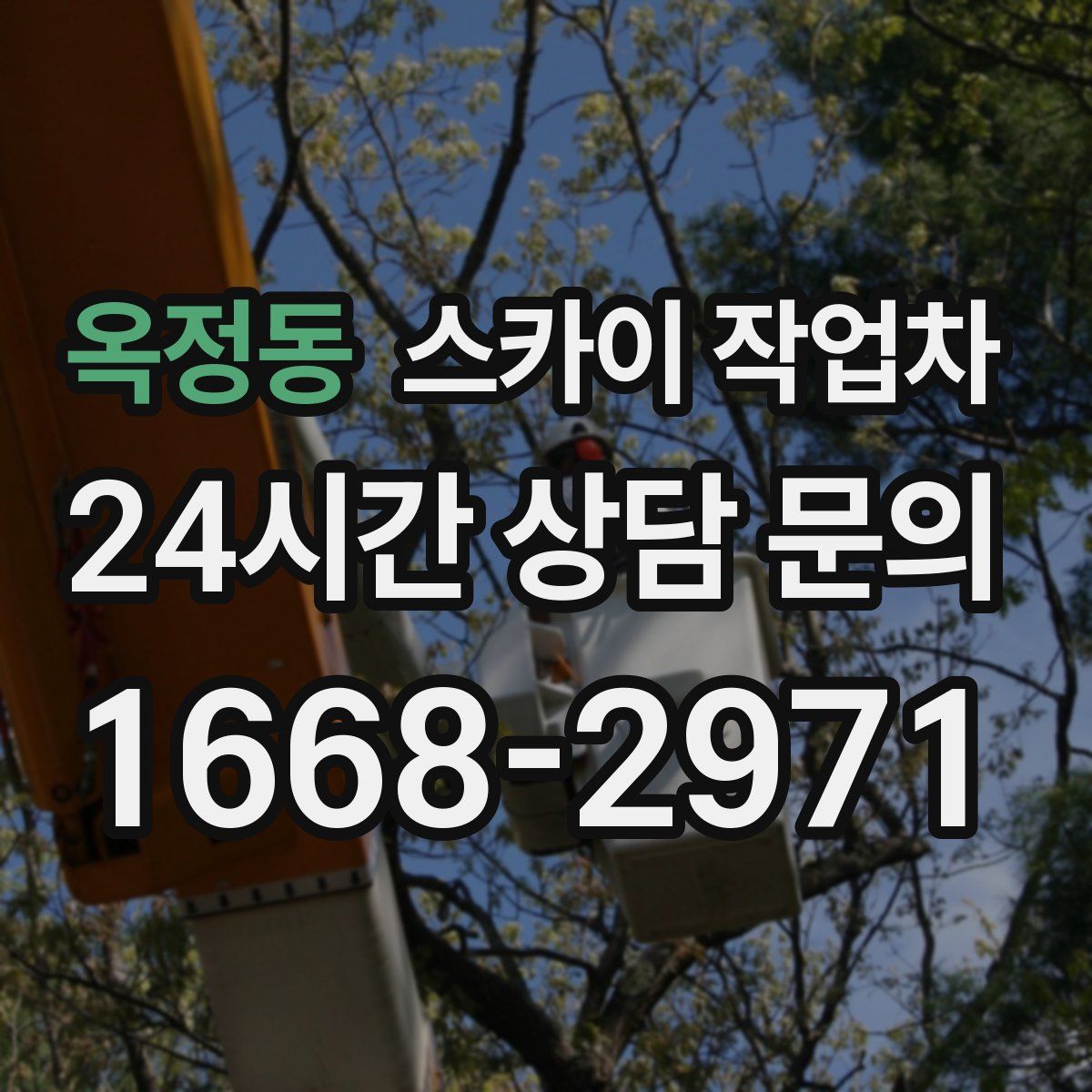 옥정동 스카이 작업차