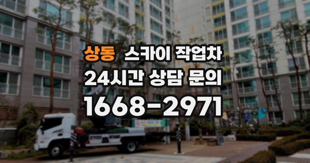 상동 스카이 작업차