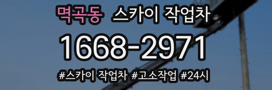 멱곡동 스카이 작업차