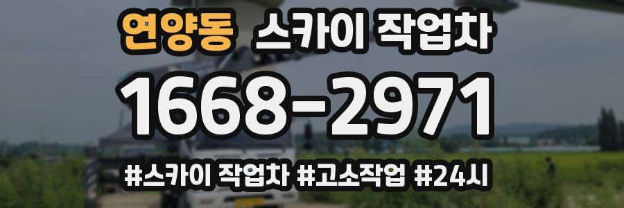 연양동 스카이 작업차