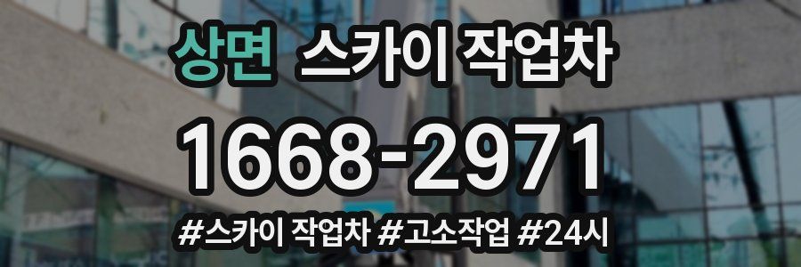 상면 스카이 작업차