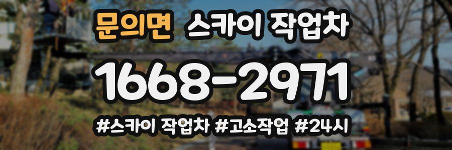 문의면 스카이 작업차