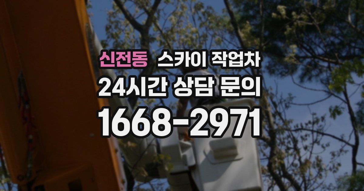 신전동 스카이 작업차