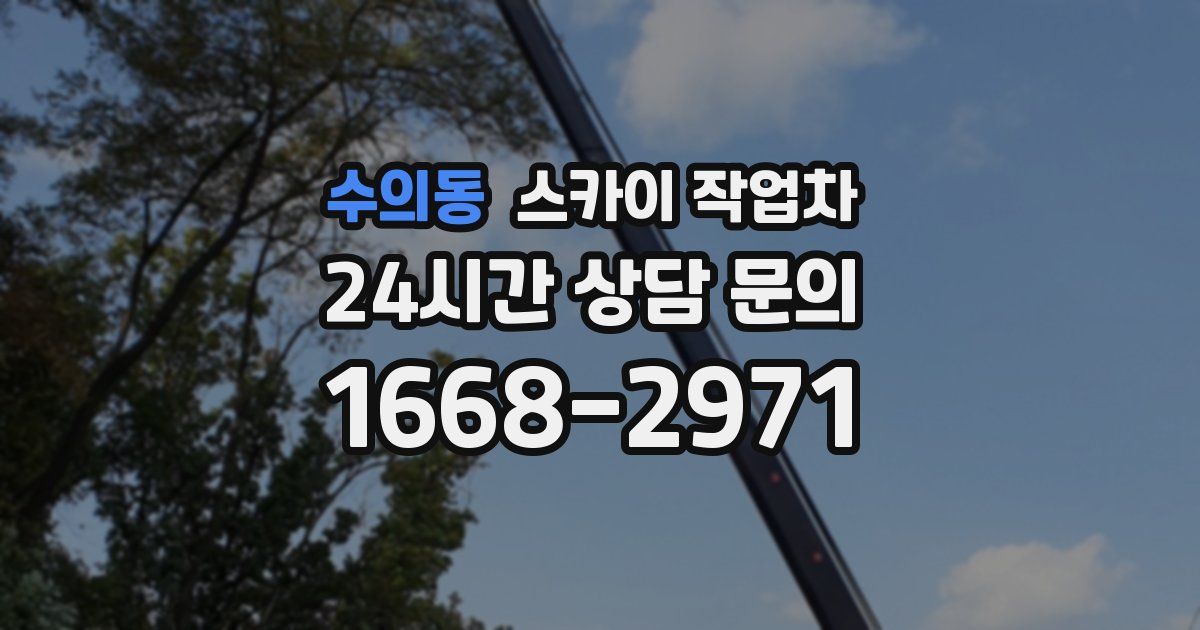 수의동 스카이 작업차