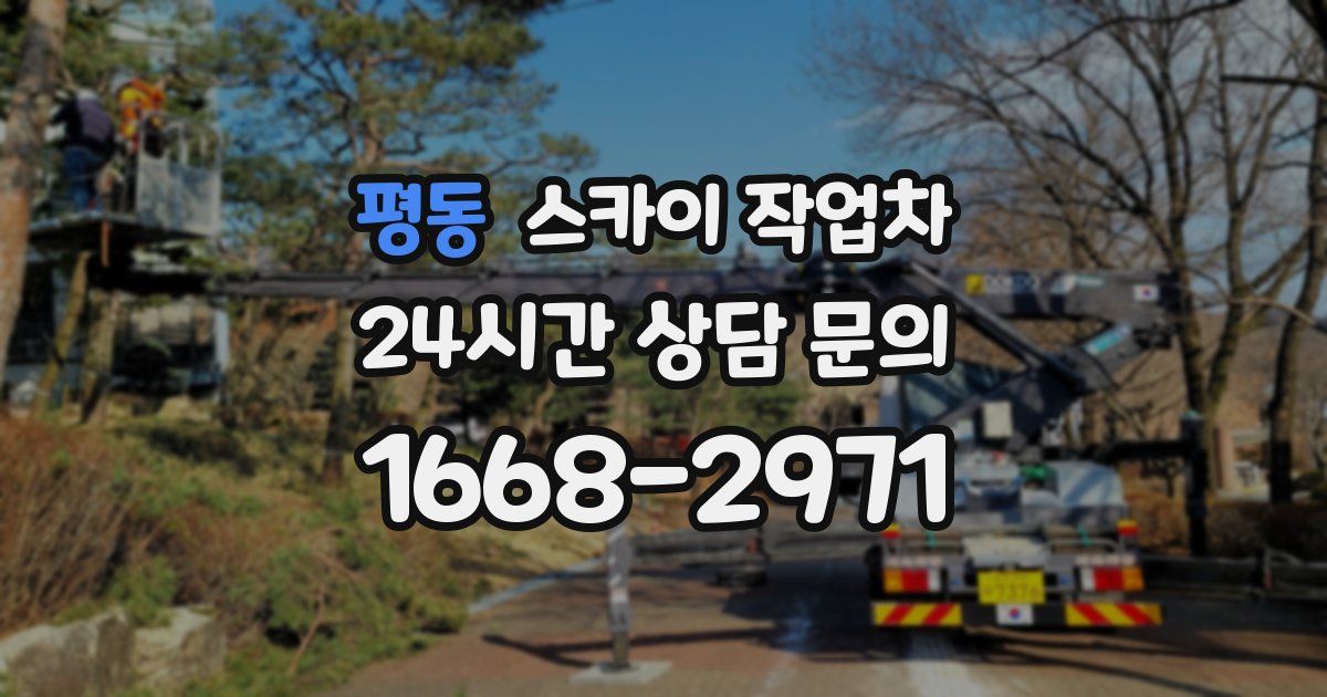 평동 스카이 작업차