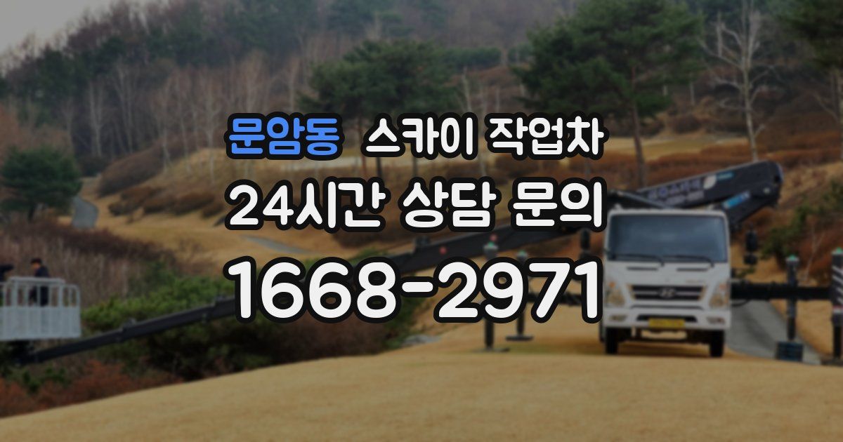 문암동 스카이 작업차