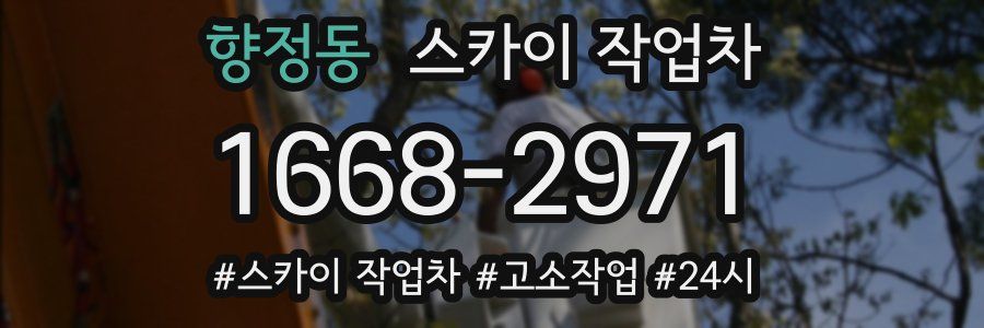 향정동 스카이 작업차