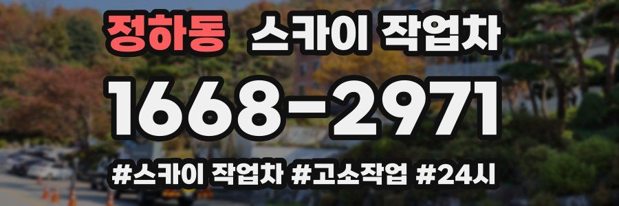 정하동 스카이 작업차