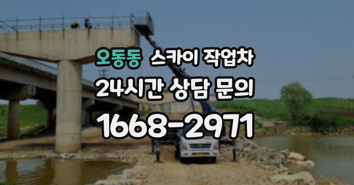 오동동 스카이 작업차