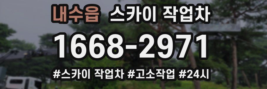 내수읍 스카이 작업차