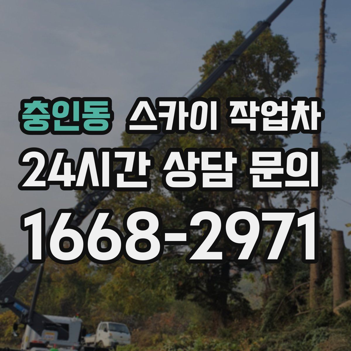 충인동 스카이 작업차