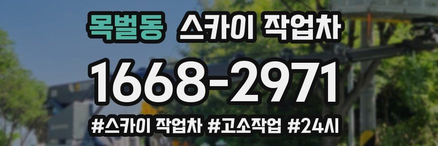 목벌동 스카이 작업차