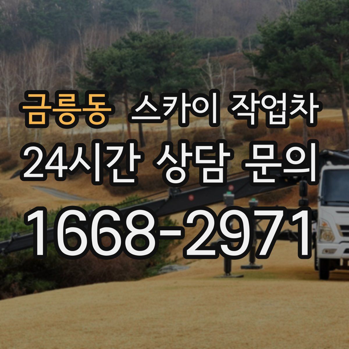 금릉동 스카이 작업차