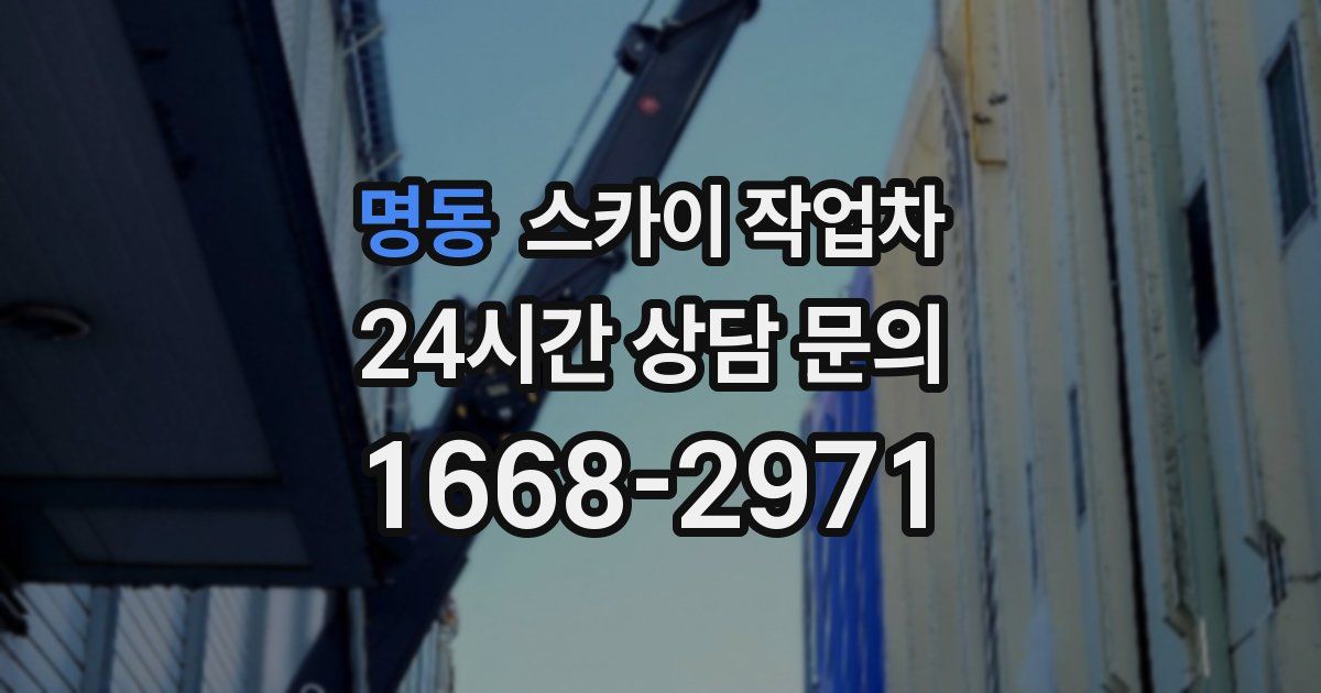 명동 스카이 작업차