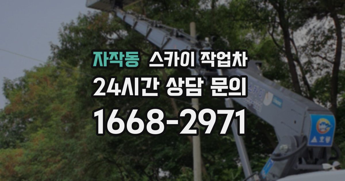 자작동 스카이 작업차