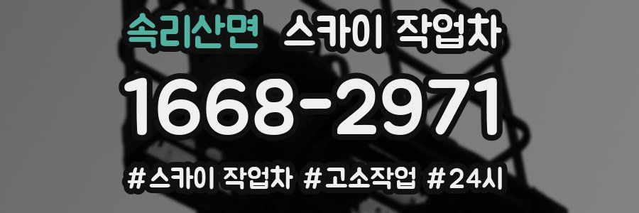 속리산면 스카이 작업차