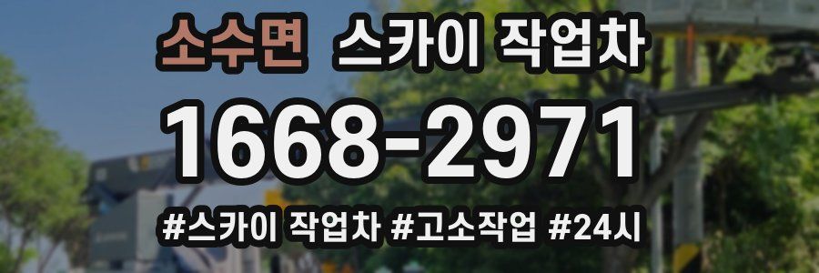 소수면 스카이 작업차