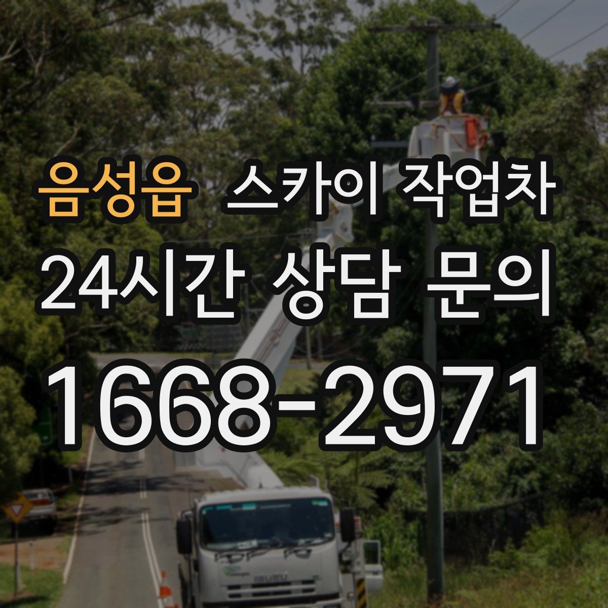 음성읍 스카이 작업차