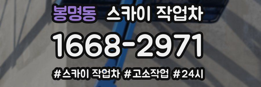봉명동 스카이 작업차