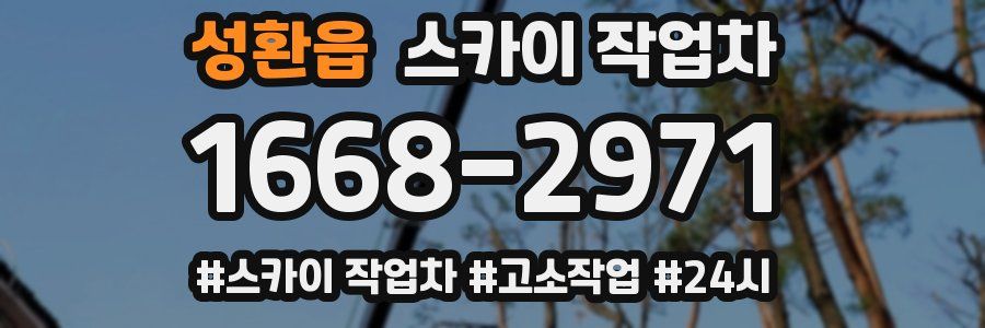 성환읍 스카이 작업차