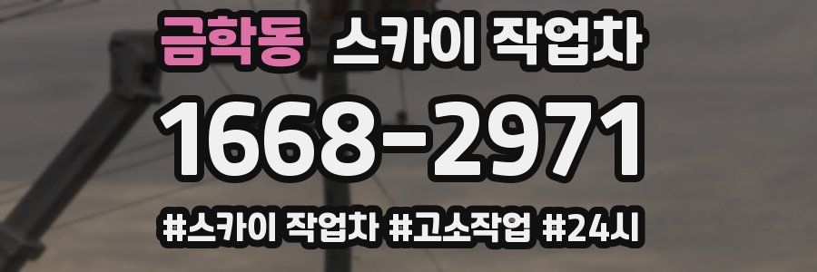 금학동 스카이 작업차