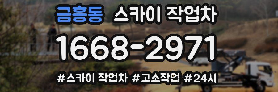 금흥동 스카이 작업차