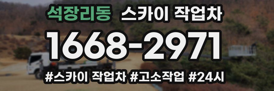 석장리동 스카이 작업차