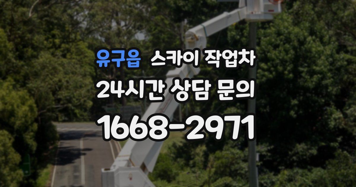 유구읍 스카이 작업차