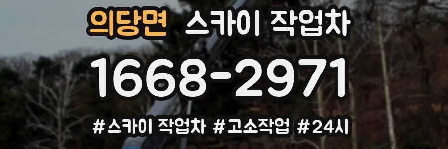 의당면 스카이 작업차