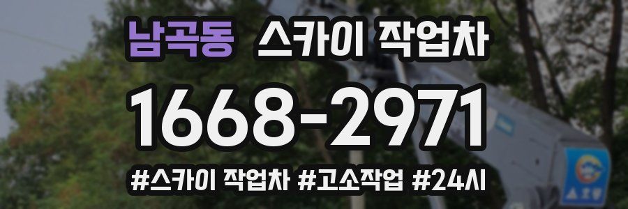 남곡동 스카이 작업차