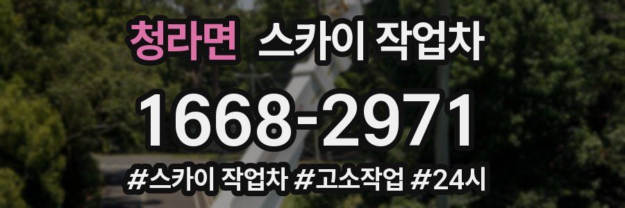 청라면 스카이 작업차