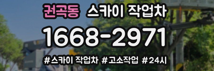 권곡동 스카이 작업차