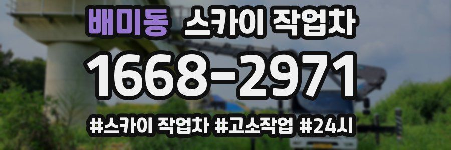 배미동 스카이 작업차