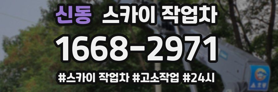 신동 스카이 작업차