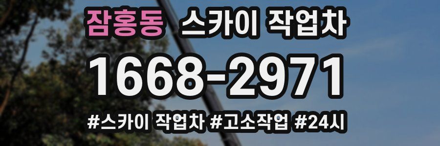 잠홍동 스카이 작업차