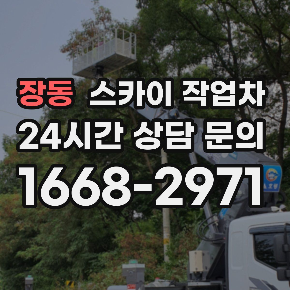 장동 스카이 작업차