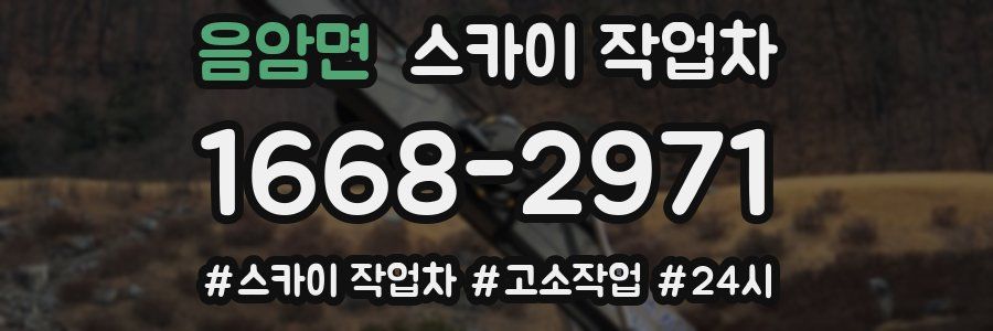 음암면 스카이 작업차