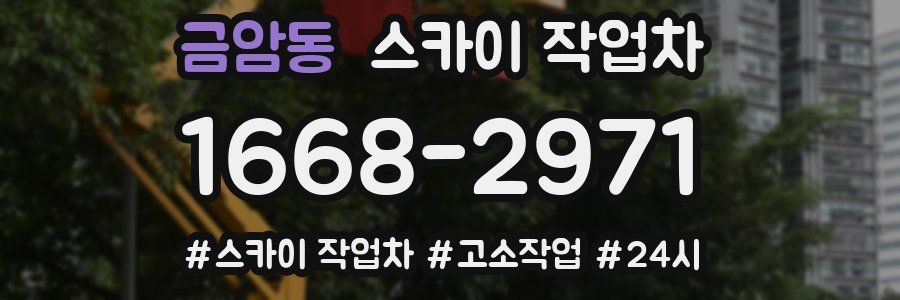 금암동 스카이 작업차