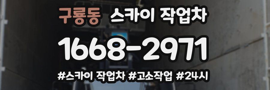 구룡동 스카이 작업차