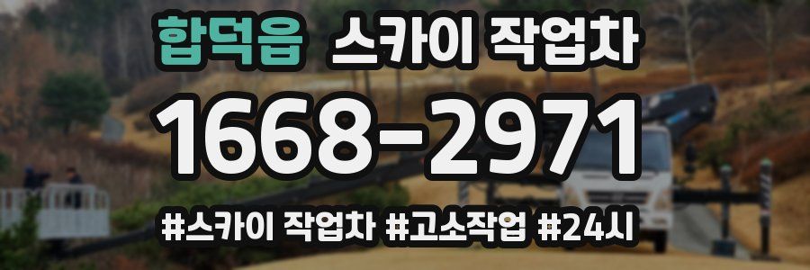합덕읍 스카이 작업차