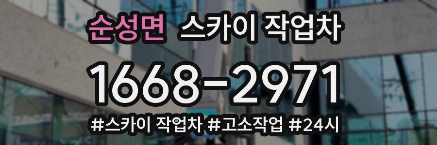 순성면 스카이 작업차