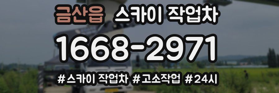 금산읍 스카이 작업차