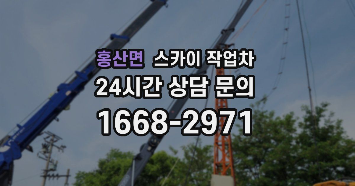 홍산면 스카이 작업차