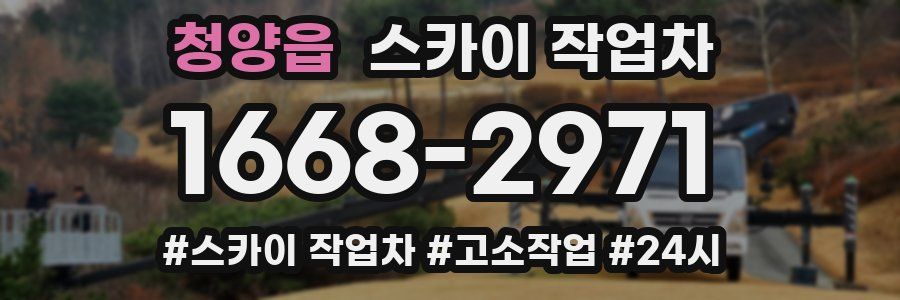 청양읍 스카이 작업차