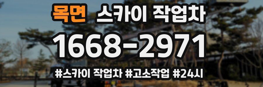 목면 스카이 작업차